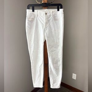 White Denim Crop Jeans